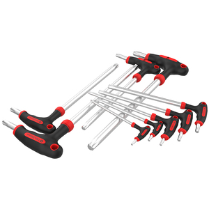 Professional Long Arm Allen <strong>Hex</strong> Key Wrench Spanner <strong>Set</strong> Multi-Sizes Torx Flat Ball End <strong>T</strong> <strong>Handle</strong> Metric Measurement System Steel - Product Image 3