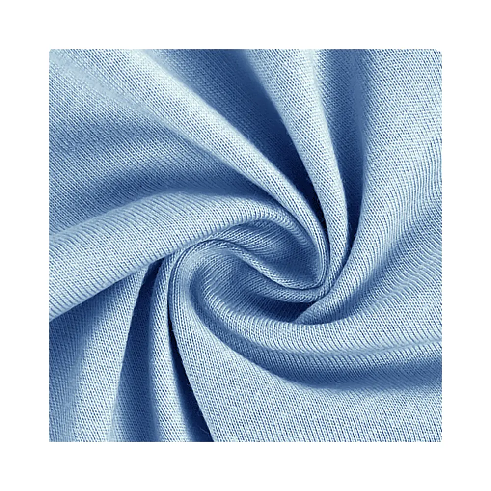 Made in China 170 gsm 100% Cotton Breathable Antibacterial Single Plain Knit Jersey Fabric