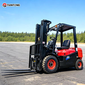 Chariot élévateur diesel 4 roues 2 tonnes avec siège conducteur, garantie 1 an, livraison gratuite, haute stabilité pour le levage de charges industrielles - Product Image 2