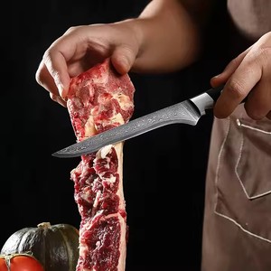 Professional Micarta Handle 67 Layers <strong>5Pcs</strong> Damascus Steel Kitchen <strong>Knife</strong> <strong>Set</strong> - Product Image 4