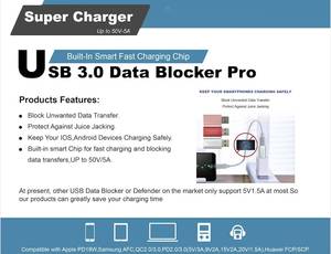 5A Fast Charging USB-A 3.0 Data Protector – Custom Logo Aluminum Alloy Blocker <b>for</b> <b>Computers</b> - Product Image 5