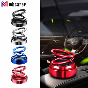 Diffuseur de parfum pour voiture, aromathérapie automobile, double anneaux rotatifs, suspension rotative, diffuseur solaire automatique, accessoires intérieurs de voiture - Product Image 5