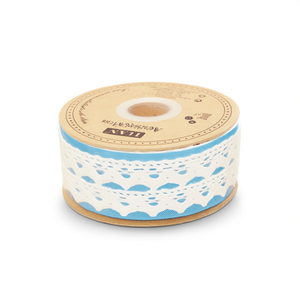 Nastro di pizzo Ilan 1,8 cm x 17 m bianco per artigianato e decorazioni - Product Image 1