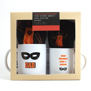BespritGift l'histoire de papa et <span class=keywords><strong>moi</strong></span> Creative Mug Gift Set Cadeau D'anniversaire Fête Des Pères Idées Cadeaux pour Papa Gifting - Product Image 1
