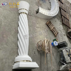 New Magic <b>Stone</b> Grc Column Twisted Design Outdoor Decoration Pillars - Product Image 1