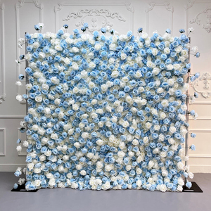 Panneau mural de fleurs artificielles en direct d'usine, design emboîtable, pour une installation facile - Product Image 2