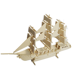 Casse-tête 3D pour enfants, Casse-tête 3D pour voilier en feutre, Kit fantaisie de bricolage, Chef-d 'œuvre d'<span class=keywords><strong>art</strong></span> en feutre, Casse-tête 3D pour voilier - Product Image 2