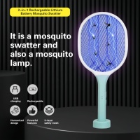 Jz High Power Bug Zapper Fly Catcher Uv Licht Oplaadbare Anti-Muggen Killer Lamp Veiligheid Vlieg Swatter Batterij Krachtbron