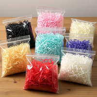 Vente en gros de papier crêpé en raphia de couleur unie, compatible avec l'impression par gravure étanche à l'humidité, bougies de farce pour boîtes cadeaux non couchées