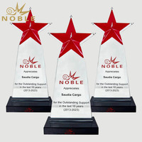 Noble personnalisé nouveau Design bleu tourbillon Art verre cristal Logo personnalisé trophée prix