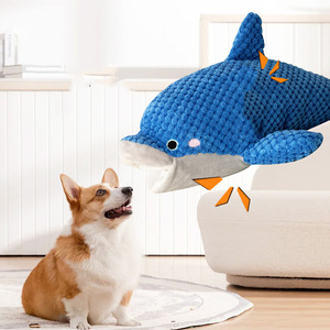 Yunus şekli köpek oyuncak Quacking peluş oyuncak hayvan küçük büyük köpek için dayanıklı yavru Molar çiğnemek oyuncak eğlenceli interaktif köpek malzemeleri - Product Image 3
