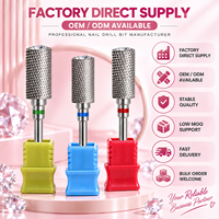 Yaqin Fraise à ongles en carbure de tungstène 3/32'' en forme de cœur, grande taille, pour polissage des cuticules et des gels, manucure et pédicure