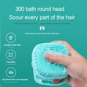 Gran oferta, cepillo de masaje para ducha de mascotas, baño de silicona, productos de aseo para mascotas, artículos de baño con dispensador de jabón, artículos de tocador para mascotas - Product Image 4
