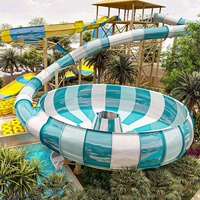 COWBOY grand équipement de glissière en spirale de toboggan aquatique adulte pour la construction de parc aquatique en fibre de verre sur mesure d'hôtels