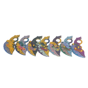 Couteau à griffes à gravité en plastique imprimé en 3D, personnalisable en couleur et taille, modèle 2025, EDC, Fidget Spinner Carotte, Mini couteau pliant d'extérieur, jouet WANCAI - Product Image 6