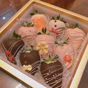 JM Christmas Wedding Candy Chocolate Dessert Packaging Boxes Strawberries Boxes For Strawberries