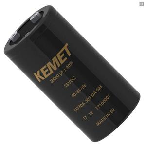 ตัวเก็บประจุอลูมิเนียมอิเล็กโทรลีติค KEMET รุ่น ALS31C1088NT แบบเปลี่ยนขั้วได้สำหรับแหล่งจ่ายไฟ - Product Image 2