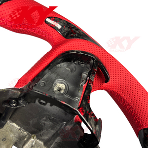 Volante Deportivo Personalizado de Cuero y Fibra de Carbono Forjado con LED para Dodge Challenger Charger Hellcat RT Scat Pack SRT SXT Durango - Product Image 3