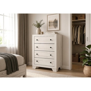 Cómoda Moderna Blanca TSCA CARB P2 con Cajones, Mueble Organizador para Dormitorio, Modelo B6982, Gran Venta - Product Image 6