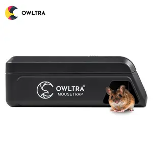 Household smart pest control reusable secure electric rechargeable safe noise-free and odor-free rat trap box mouse trap