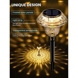 Luces de camino solares de luz diurna IP65 ABS impermeable para paisaje de jardín y patio con garantía de 2 años - Product Image 6