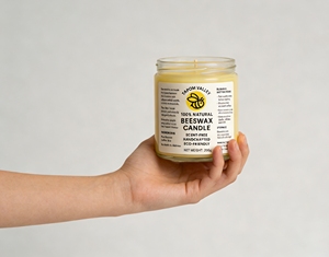 Premium Tapom Valley 200g Beeswax Coconut <b>Candles</b> Birthdays Weddings & Parties Zimbabwe Handmade Jar <b>Pillar</b> Bulk - Product Image 6