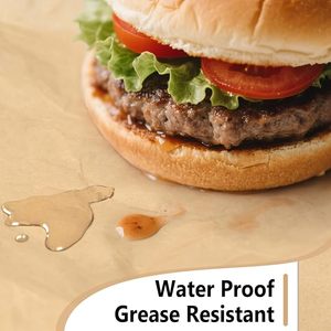 Rouleau de papier sulfurisé double face 30-80 g/m² résistant à l'huile et antiadhésif pour la restauration rapide - Product Image 2