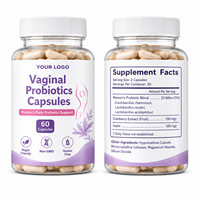 Capsules de Probiotiques pour Femmes, Vente Chaude Directe Usine, Marque Blanche, Échantillon Disponible pour la Santé Vaginale