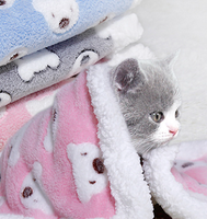 Tissu en flanelle polaire à double face imprimé en jacquard en velours corail de l'usine chinoise pour animaux de compagnie pour couverture pyjama bébé