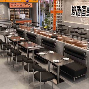 Muebles Comerciales de Uso en Múltiples Escenarios, Superficies de Limpieza Rápida, Muebles Modernos Nórdicos para Hotel, Gimnasio, <span class=keywords><strong>Restaurante</strong></span>, Cafetería, Bar, Club, Comedor Rectangular - Product Image 3