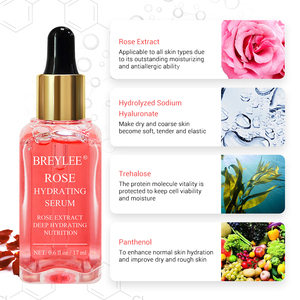 Suero Facial BREYLEE con Esencia de Rosa Orgánica, Antiarrugas, Blanqueador, Hidratante y Nutritivo - Product Image 3