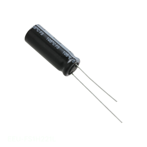 Distribuidor Autorizado, Condensador de Aluminio de 220 uF EEU-FS1H221L, Montaje a través de Orificio, 220UF 20% 50V, Tipo RADIAL TH - Product Image 1