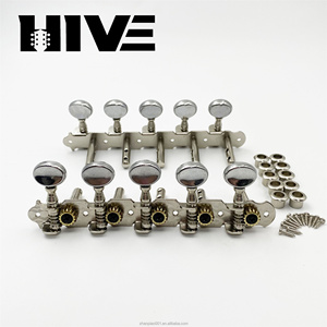 Clavijas de Afinación para Guitarra de 5 Unidades, Cabeza Redonda Pequeña, 5R5L Diplopore, Originales de Fábrica HIVE, para Guitarra Folk de 10 Cuerdas y <span class=keywords><strong>Banjo</strong></span> - Product Image 6