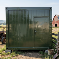 Cabane rurale spacieuse et économique, maison conteneur à assembler pour la ferme et la campagne, avec structure en acier durable