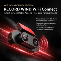Cámara para Coche con Pantalla IPS de 1.97 Pulgadas, Lente Única 1080P, WiFi, Compatible con Sensor de Gravedad, Monitoreo de Estacionamiento y Aplicación Móvil