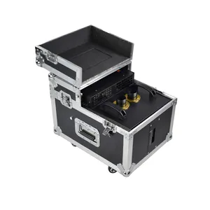 Máquina de neblina de palco 600w, máquina de neblina com caixa de roda 600w dupla hazer/DMX para palco