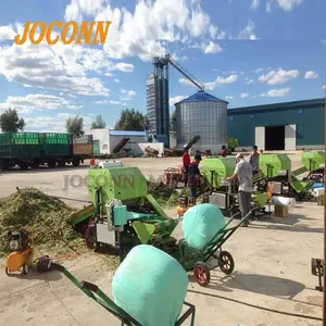 Convenient rice straw press baler machine corn silage press packing baling machine for kenya livestock farm hot sale