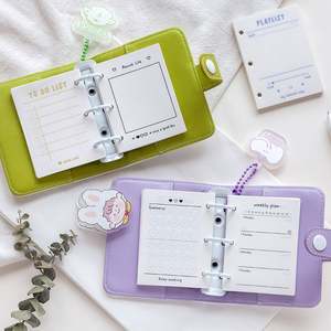 Recharge de papier avec 3 anneaux pour journal intime, logo personnel, 3d pièces, motif <span class=keywords><strong>anime</strong></span> - Product Image 2