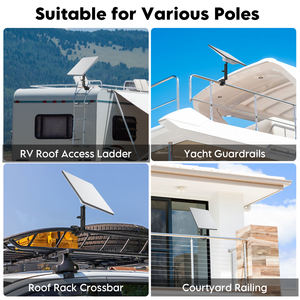 EDUP SK0146 Starlink Kit dudukan penjepit, braket logam campuran <span class=keywords><strong>aluminium</strong></span> dapat diatur dengan adaptor pipa - Product Image 3