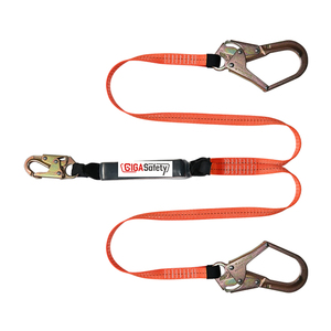 Cuerda de Seguridad Industrial Doble con Gancho, Protección Contra Caídas, Cuerda de Seguridad de Doble Gancho, Protección Contra Caídas para la Construcción - Product Image 1