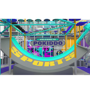 Bettaplay Parque de Trampolines Comercial Interior de 2500 m² con Tobogán Gigante, Muro de Escalada Interior y Entrenamiento Físico - Product Image 3