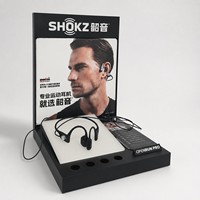 Support d'affichage pour écouteurs en acrylique avec système Bluetooth intégré, présentoir promotionnel pour casques et écouteurs avec contrôleur
