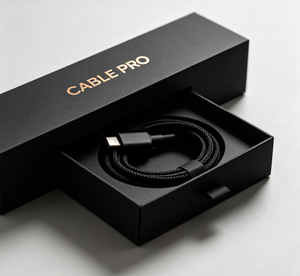 Caja de Embalaje para Cable de Datos USB con Logotipo Personalizado, Caja de Papel de Lujo con Cajón, Caja de Regalo Ecológica para Cable de Carga, Cable de Carga Rápida - Product Image 2