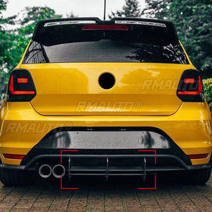 ดิฟฟิวเซอร์กันชนหลัง สปอยเลอร์กันชนหลัง ตัวป้องกันลิ้นกันชน สำหรับ VW POLO GTI 2011-2018 ชุดแต่งรถยนต์ - Product Image 5