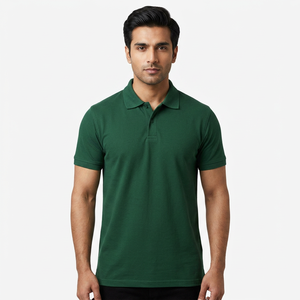 Polo pour homme personnalisé, t-shirt décontracté en coton à manches courtes, t-shirt uni, polo de golf pour homme d'été - Product Image 1
