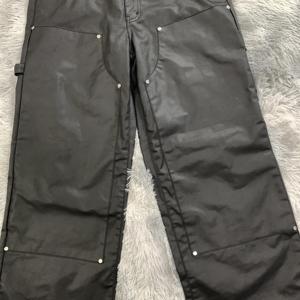 DENIMGUYS 2024 nouvelle mode de haute qualité hommes <span class=keywords><strong>noir</strong></span> Double genou travail charpentier pantalon hommes ciré <span class=keywords><strong>enduit</strong></span> Denim <span class=keywords><strong>jean</strong></span> - Product Image 4