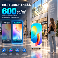 Affichage LED flexible électronique pour publicité créative en intérieur et en extérieur, idéal pour les centres commerciaux