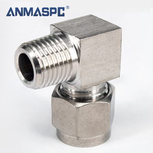 Férula Acero inoxidable 316 Unión codo macho 1/8 1/2 Accesorio de tubo para oxígeno - Product Image 4