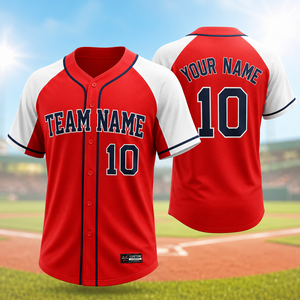 Maillot de baseball sur mesure de haute qualité, vêtements de sport respirants, logo personnalisé imprimé, différentes couleurs et tailles, prix compétitifs - Product Image 1