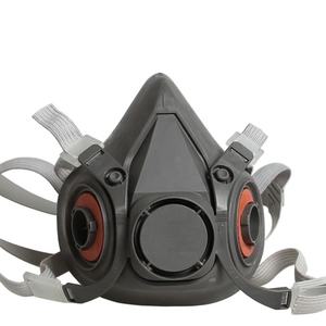 Ukuran 6300 L <span class=keywords><strong>respirator</strong></span> Kimia pernis lukisan semprot dapat diganti filter ganda setengah wajah ekonomis - Product Image 1